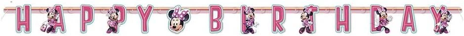 Disney Junior Minnie Mouse Happy Birthday Party Banner 6' Unique Industries