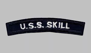 US Navy MSO-471 USS Skill Minesweeper UIM Shoulder Rocker Tab - Bild 1 von 1