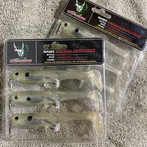 Lethal Weapon Lure Company 110 Shad 1/4oz Swimbait PEARL SHAD (2 Packs) - Picture 1 of 3