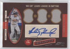 2016 Panini Prime Cuts Biography Materials Triples /49 Andres Galarraga Auto