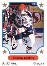 1991-92 7th Innning Sketch WHL #65 Andrew Laming