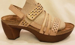 Naot Platform Heeled Sandals Size: EU- 40/US-9 Biscuit Leather - Picture 1 of 11