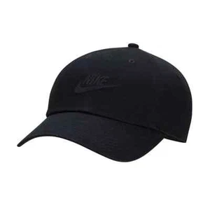 Nike Golf Men's Club Unstructured Futura Wash Golf Hat Adjustable COLOR: BLK/BLK - Picture 1 of 1