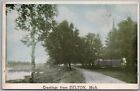 Greetings From Delton Michigan Postcard D902
