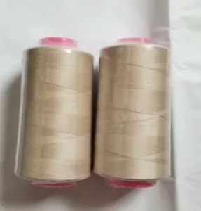 2-PACK TAUPE COLOR 6000 YDS Each Spool Serger Sewing Machine S/2 T27 Threads - Picture 1 of 3