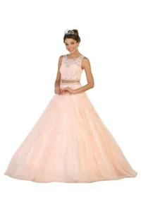 Vestido de fiesta de quinceañera de dos piezas - Imagen 1 de 9