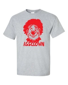 Camiseta para hombre Assclown Ass Clown Face nariz roja 243 - Imagen 1 de 16
