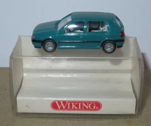 Micro Wiking Ho 1/87 VW Volkswagen Golf 4 Door Turquoise in Box #05101 - Picture 1 of 6