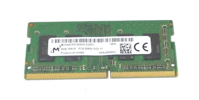 Micron 4GB 8GB 16GB DDR4 21300Mhz PC4-2666V Laptop SO-DIMM RAM Memory - Image 1 of 4