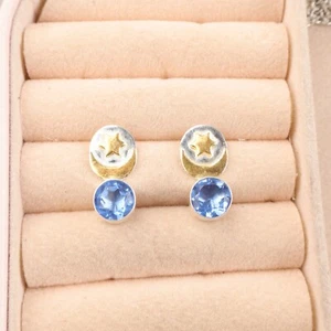 Oferta Día de la Madre Piedra Tanzanita Plata 925 Nuevos Pendientes de Compromiso Gota Joyería - Imagen 1 de 6