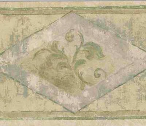 ARCHITECTURAL LEAF WALLPAPER BORDER - 5812552 - Picture 1 of 2