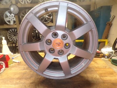 2008-2009 CADILLAC SRX WHEEL RIM STOCK 17x7-1/2 6 LUG 115MM 7 SPOKE W/ CAP - Image 1 of 4