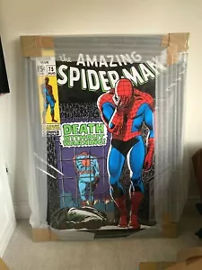 FRAMED Spiderman 'Death Without Warning" Stan Lee Signed Boxed Canvas RRP £3500 - Picture 1 of 3