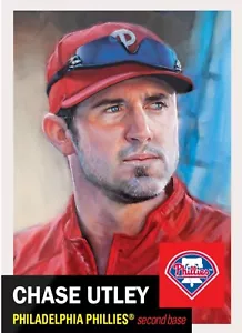 TOPPS BASEBALL MLB LIVING SET CARD PHILADELPHIA PHILLIES CHASE UTLEY #815 - Foto 1 di 1