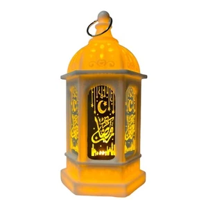 Eid Mubarak LED Lantern Lights Ramadan Decoration Home IslamicMuslim Party White - Picture 1 of 2