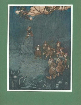 Estampado antiguo de cuento de hadas para niños. Goblins. Arthur Rackam. ¡Gran idea de regalo! Foto 1 de 3