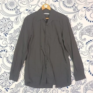 VINTAGE CERRUTI BROTHERS BLACK SHIRT CAMICIA NERA SANCRATA SLIM made in Italy  - Imagen 1 de 12