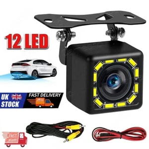 Car Rear View Camera 12 LED Reversing Parking Cam Night Vision Waterproof 170° - Picture 1 of 9