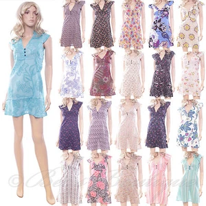 Cotton Summer Dress Size 14 Tea Floral Paisley Retro Sun Pretty Holiday Carbon - Picture 1 of 76