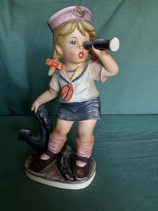 Napcoware Porcelain Sailor Girl Figurine 10”1/2 High - Picture 1 of 8