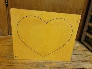 Heart #2 AccuCut Die Block Frame Model H1210J 1999 VTG Valentines Crafts School - Picture 1 of 5