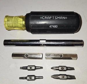 Craftsman 10 in 1 Screwdriver Quick Change 47480 Philips Flat Slotted Torx Squar - Picture 1 of 16