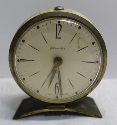 Vintage West Germany Blessing Brass Alarm Clock  Art Deco PARTS ONLY - Image 1 of 4