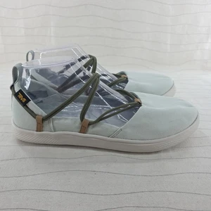 Teva Womens Voya Infinity Straps Light Green Flats Casual Shoes 1106869 Size 10 - Picture 1 of 11