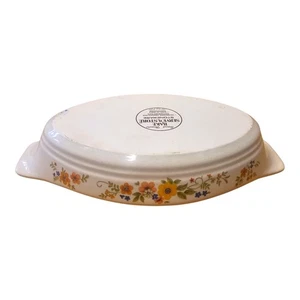 Cazuela Sweet Flowers Bake Serve'n Store de gres 12" Au Gratin nueva en caja - Imagen 1 de 7