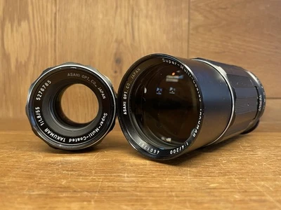 *2 Lens Set : Near Mint ++* Pentax SMC Takumar 55mm F/1.8 & 200mm F/4 From Japan - Image 1 of 4