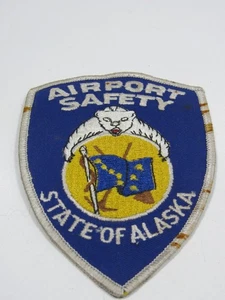 Vintage State of Alaska AK Airport Safety  Patch Patch  #A3 - Picture 1 of 4