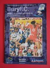 Bury F.C. v Wycombe Wanderers Football Programme 18 September 1999 GOOD CON.