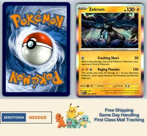 Zekrom - #066/182 - Holo - SV04: Paradox Rift - Pokemon TCG - Picture 1 of 2