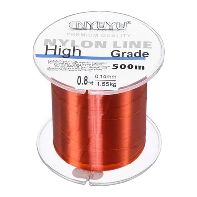 547Iarde/1640FT Nylon Filo Pesca Lenza,3Lb Monofilamento Corda Filo,Vino Rosso - Immagine 1 di 4