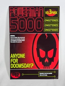 Powerman 5000 ¿Alguien para Doomsday? Postal adhesiva promocional - 2001 - Imagen 1 de 2