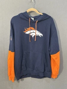 Denver Broncos Men's Sz XL Nike NFL Pullover Hoodie Orange Sleeves Football - Picture 1 of 15
