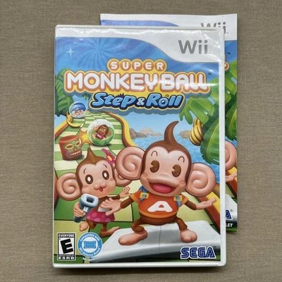 Super Monkey Ball Step & Roll (Nintendo Wii 2010) CLEAN Complete Manual 4-Player - Image 1 of 4