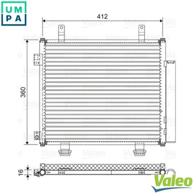 CONDENSER AIR CONDITIONING 822573 FOR SUZUKI NISSAN K10B 1.0L 3cyl CELERIO 1.0L - Image 1 of 4