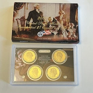2007 United States Mint Presidential $1 Dollar Coin Proof Set Original Box - Bild 1 von 3