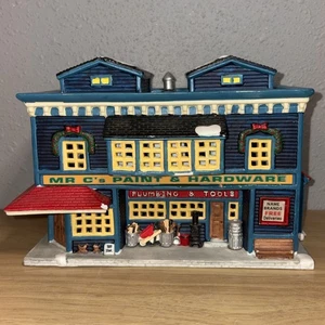 Lemax Jukebox Junction Mr. C's Paint Hardware 1998 Casa di Natale NO LUCE - Foto 1 di 10