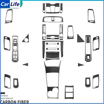 Kits de fibra de carbono real de 38 piezas cubierta interior completa para Cadillac CTS 2003-2007 Foto 1 de 4