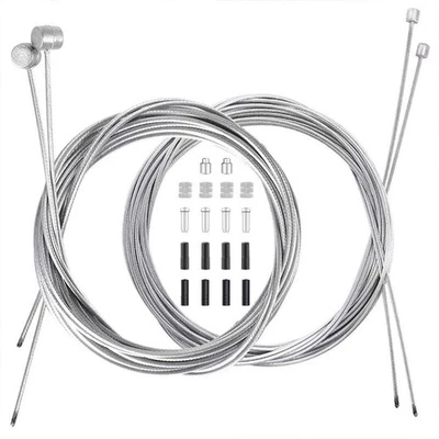 4pcs bike brake & shifter cable set complete inner replacement kit for mountain - Image 1 of 4