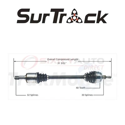SurTrack CV Axle Shaft for 1999-2001 Mercedes-Benz ML430 4.3L V8 - Constant kf Foto 1 de 4