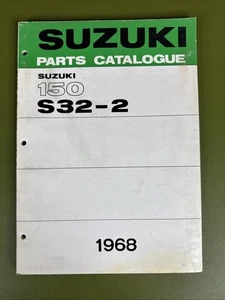 OEM 1968 Suzuki Motorcycle 150 S32-2 Parts Manual Catalog Catalogue, 1st Edition - Foto 1 di 6