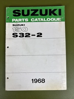Catálogo manual de peças Suzuki Motorcycle 150 S32-2 fabricante de equipamento original 1968, 1ª edição - Imagem 1 de 4
