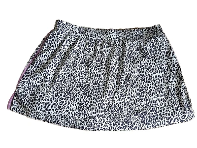 Skort Animal Print Black and White with Purple Shorts Activewear Unbranded - Image 1 of 4