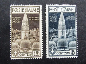 nystamps Italy Stamp # 124 125 Mint OG H $65 L25x768 - Picture 1 of 2