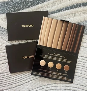 Set of 3 Tom Ford Traceless Soft Matte Foundation 4 Color Sample Card - Picture 1 of 1