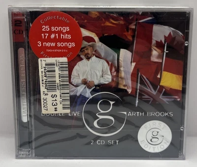 Garth Brooks Double Live Limited First Edition 2 Disc CD SEALED - Image 1 of 2