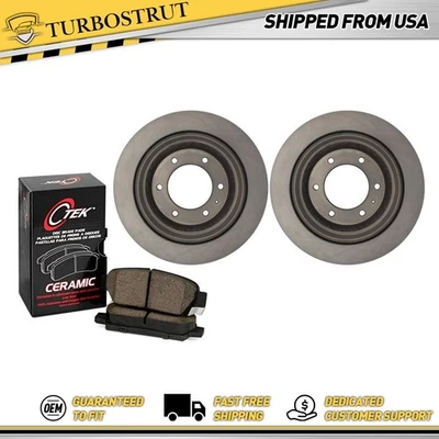 Kit de pastillas de freno y rotores traseros centrados nuevos para Acura SLX 1996-1999 Foto 1 de 4